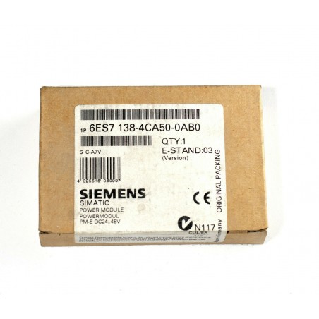 Siemens Simatic ET200S PM-E power module 6ES7 138-4CA50-0AB0 6ES7138-4CA50-0AB0
