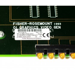 Emerson Fisher-Rosemount 01984-2503-0001 Generator I/O Graphics Video Board