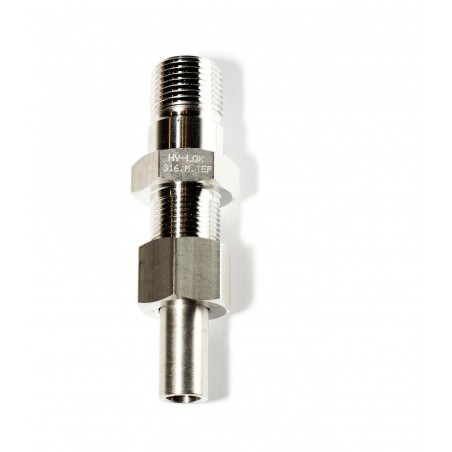 HY-LOK stainless steel hydraulic welding tube fitting thread adapter 1/2" copper