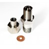 HY-LOK stainless steel hydraulic welding tube fitting thread adapter 1/2" copper