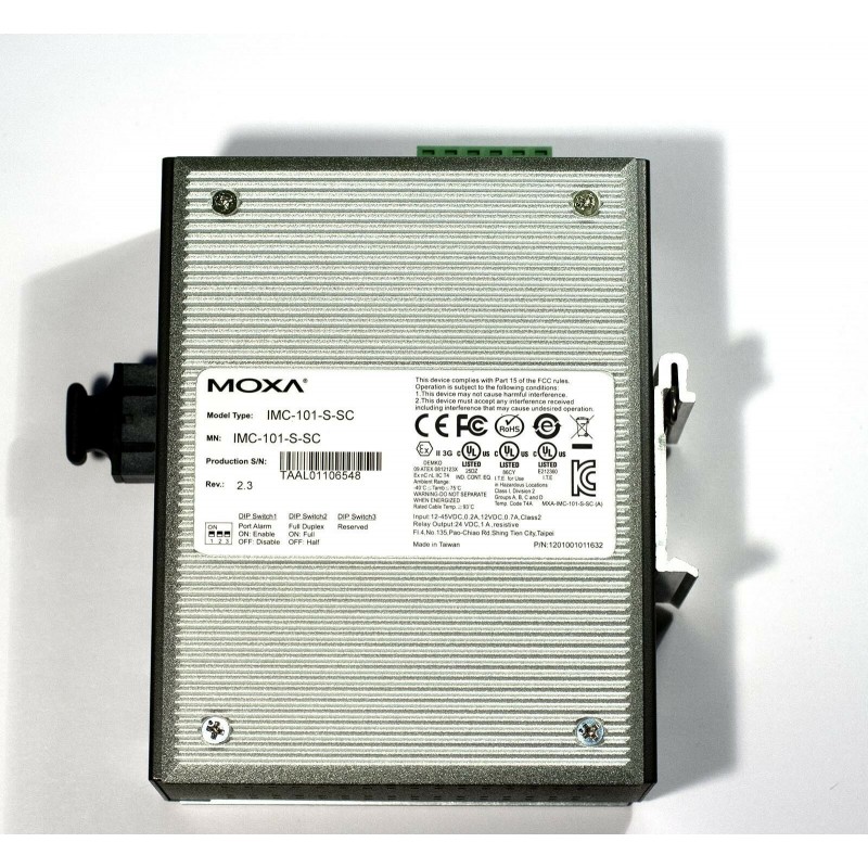 Медиаконвертер industrial media converter moxa типа imc 101 s sc