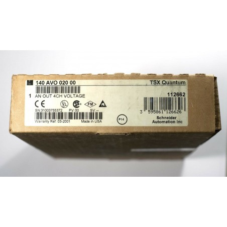 NEW Schneider Modicon TSX Quantum Analog Output  140 AVO 020 00 140AVO02000