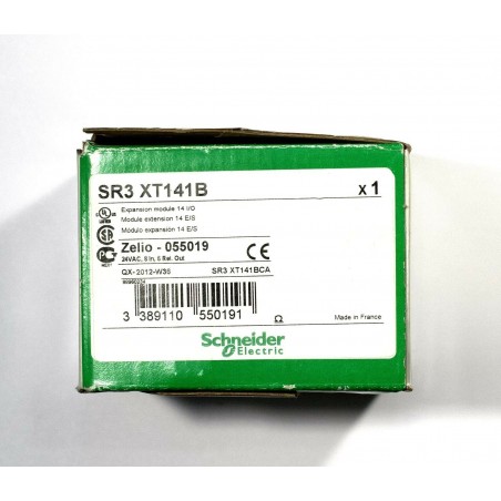 NEW Schneider Electric Zelio SR3XT141BD 24VDC 8 Input 6 Relay Output module