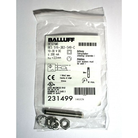 NEW BALLUFF INDUCTIVE SENSOR BES01M6 BES 516-383-S49-C