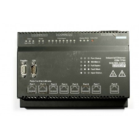Siemens industrial ethernet ESM TP80 REDUNDANT IE managed switch 6GK1105-3AB10