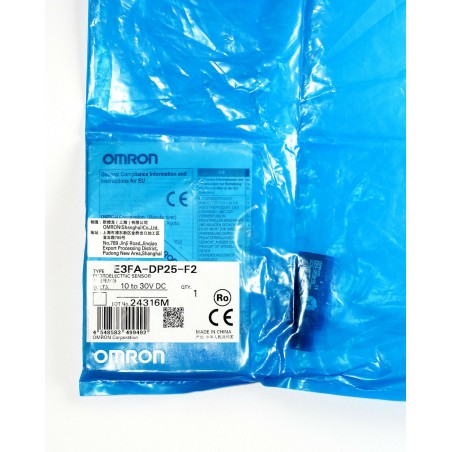 NEW Omron E3FA-DP25-F2 Photoelectric Sensor 300 mm Diffuse-Reflective PNP Output