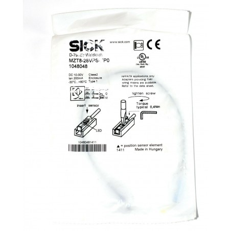 Sick MZT8-28VPS-KP0 inductive proximity Sensor for T-slot pneumatic cylinders