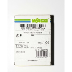 NEW Wago 750-466 2-channel analog input 2 to 4-conductor connection Single-ended