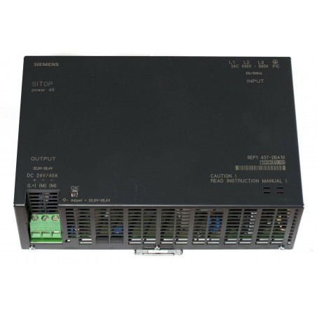 Siemens SITOP POWER 40 POWER SUPPLY 400-500 V 3 AC to 24 V DC 40A 6EP1437-2BA10