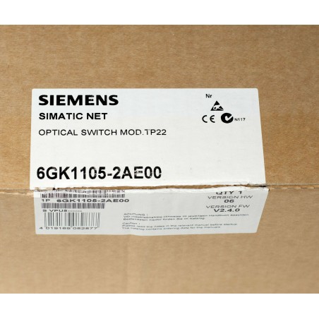 Siemens Simatic NET TP22 Optical Switch Module RJ45 LWL ethernet 6GK1105-2AE00