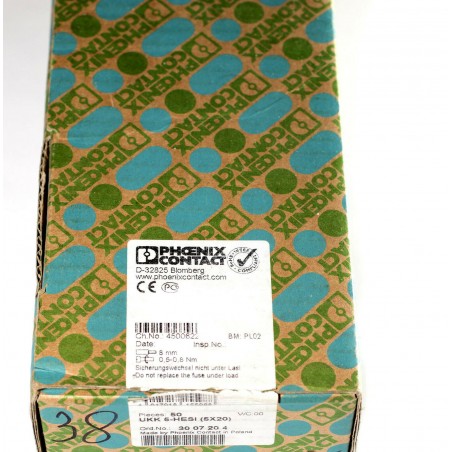 Phoenix Contact fuse modular terminal block UKK 5-HESI (5X20) 3007204 1pcs