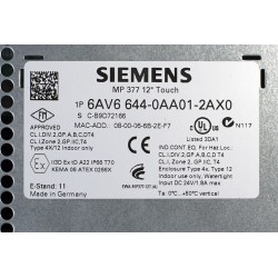 Siemens touch sensor panel 12" MP377 6AV6 644-0AA01-2AX0 6AV6644-0AA01-2AX0